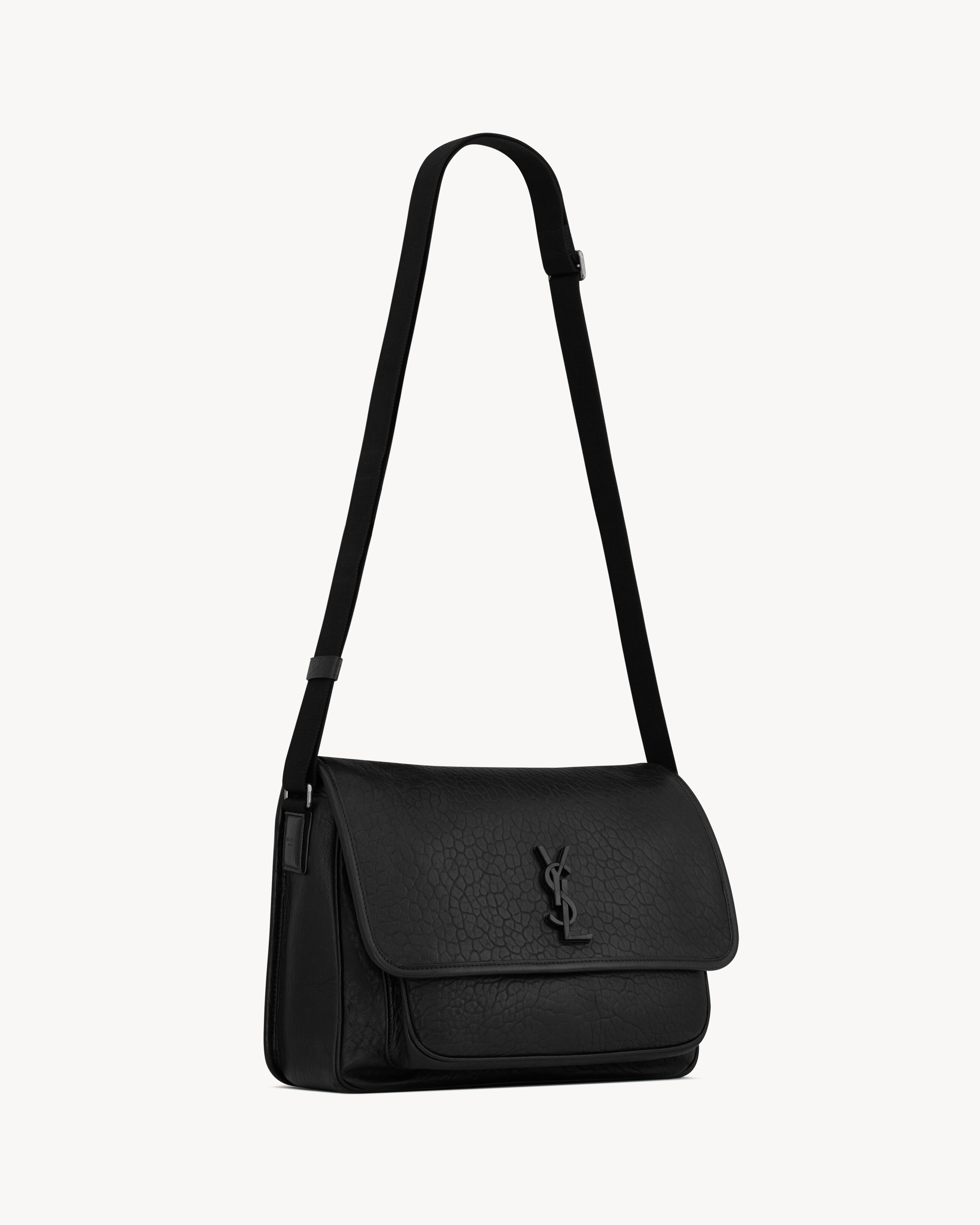 NIKI Messenger Bag aus genarbtem Leder