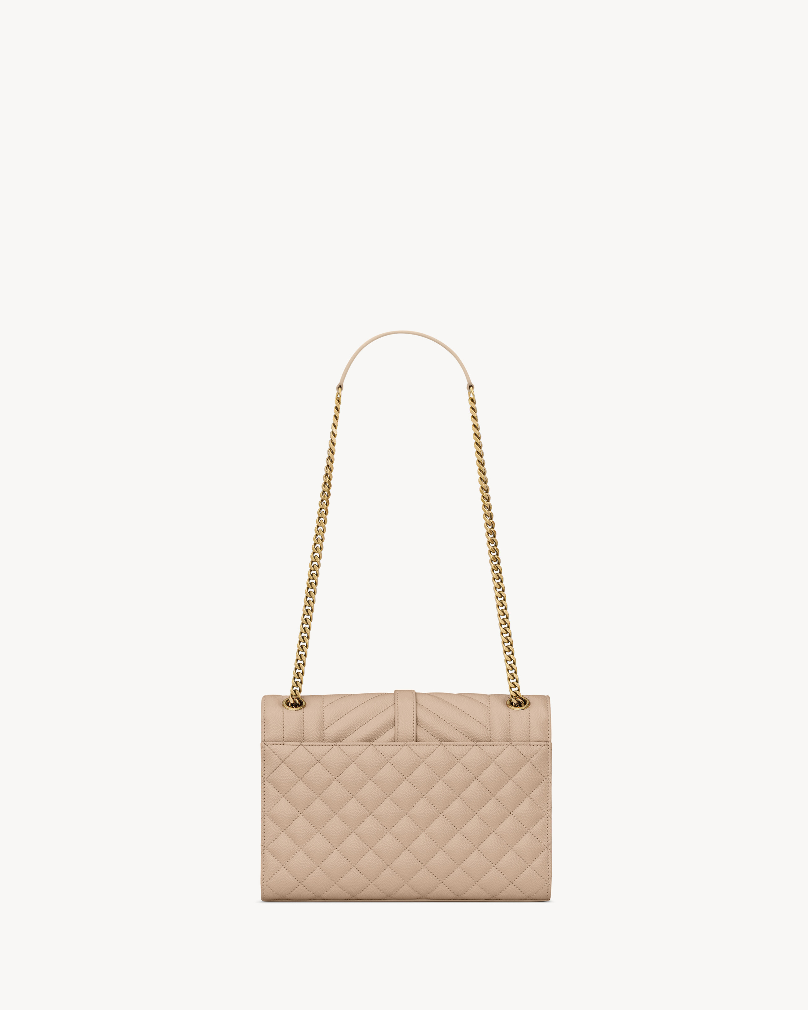 ENVELOPE MEDIUM IN QUILTED GRAIN DE POUDRE EMBOSSED LEATHER