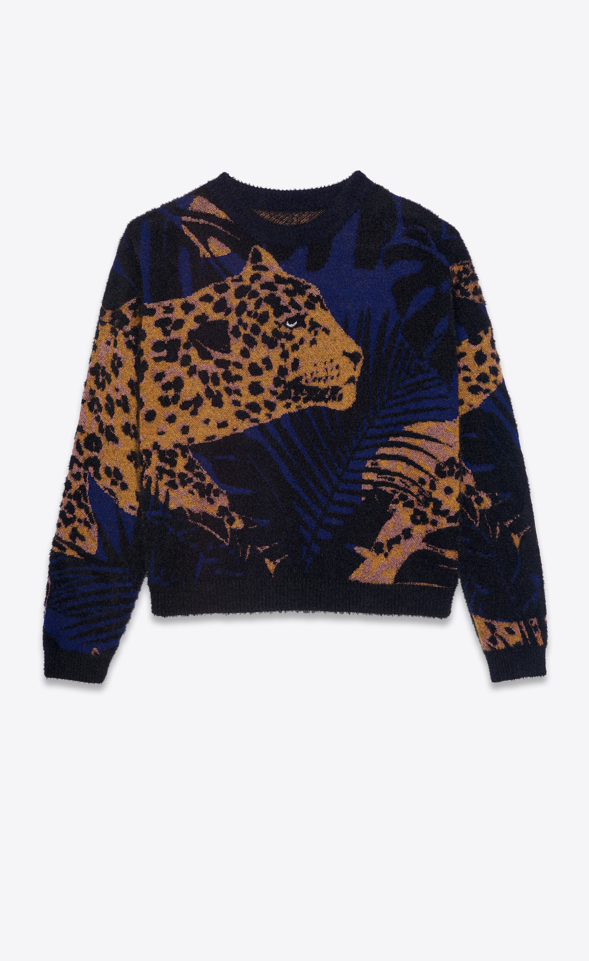 leopard knitted sweater