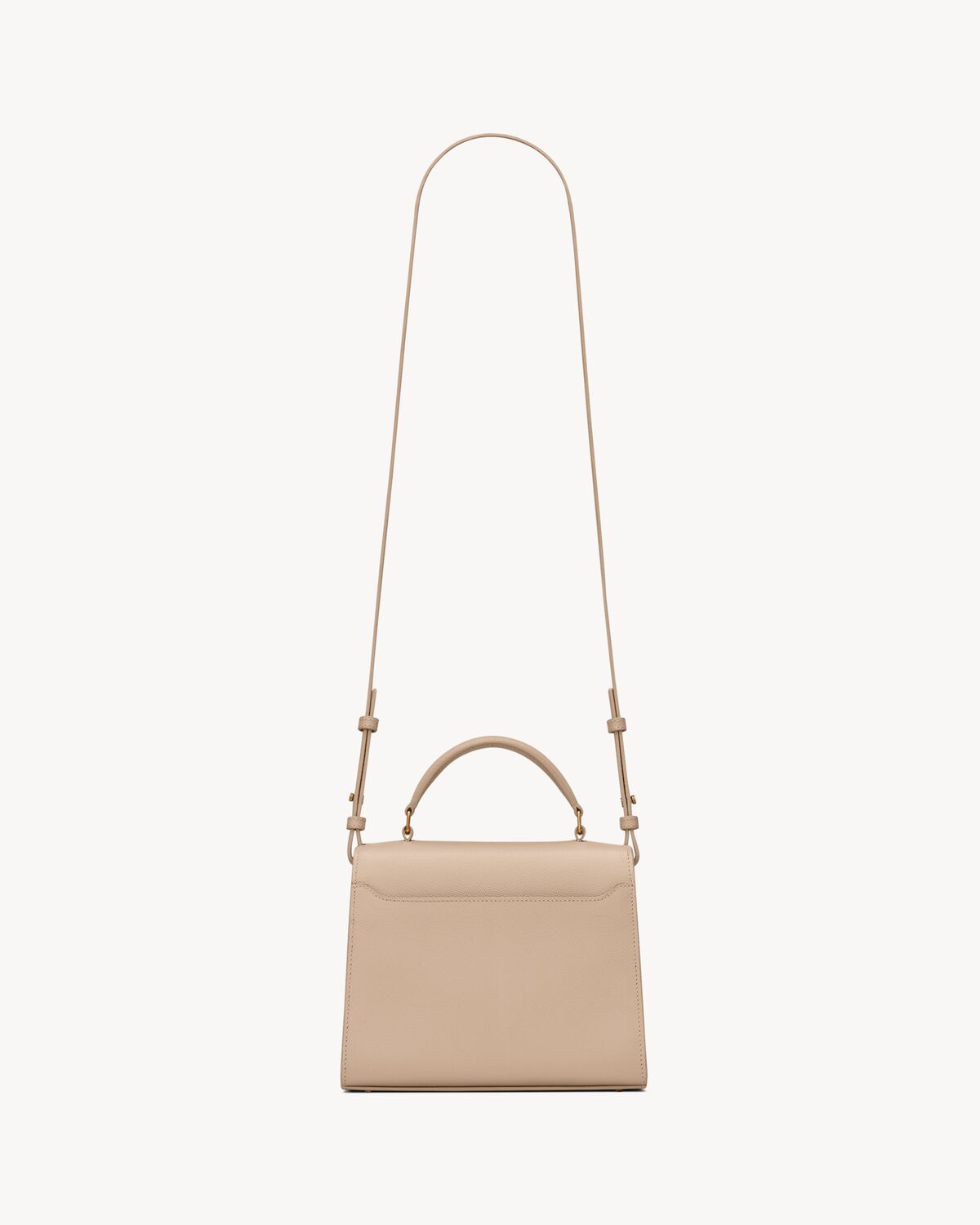 CASSANDRA Mini top handle bag in grain de poudre embossed leather