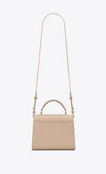 CASSANDRA Mini top handle bag in grain de poudre embossed leather ...