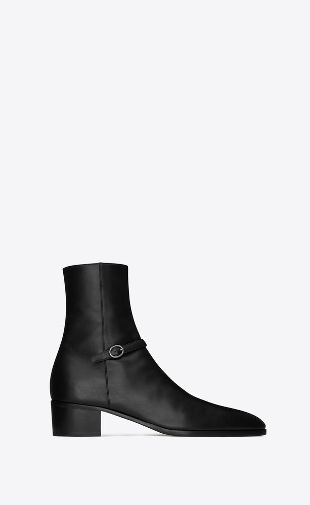 VLAD zipped boots in smooth leather | Saint Laurent | YSL.com