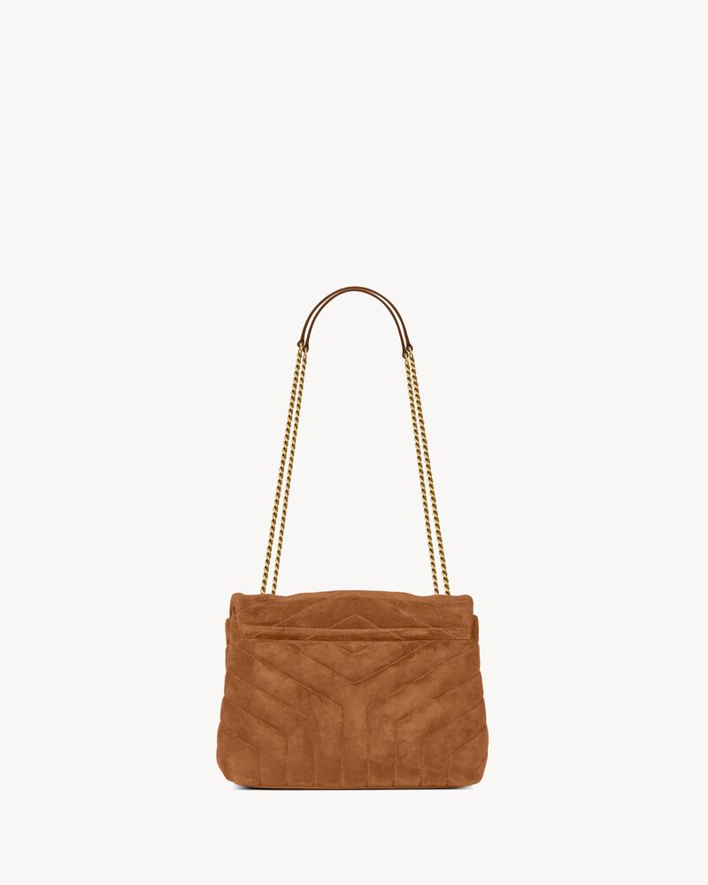 LOULOU SMALL TASCHE AUS „Y“-FÖRMIG GESTEPPTEM WILDLEDER