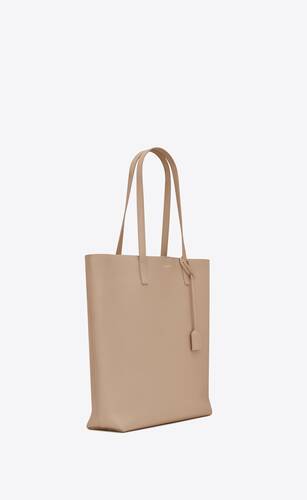 Saint Laurent Bold Shopping Tote Bag In Beige