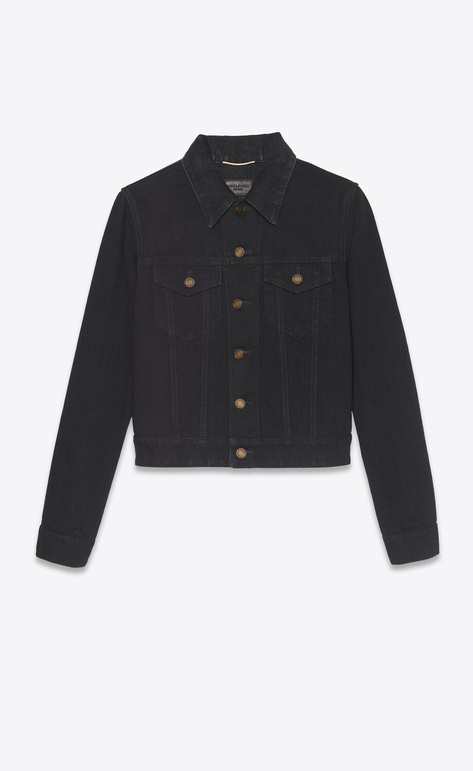 Classic jacket in worn black denim | Saint Laurent | YSL.com