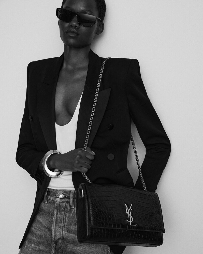 BAG REVIEW  Saint Laurent Large Kate in the black leather with