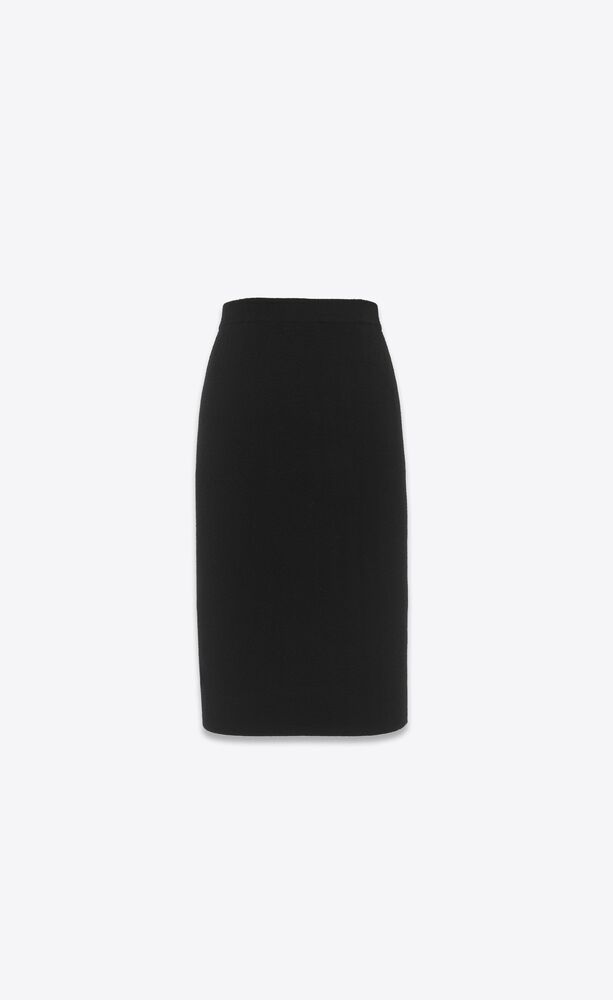 Pencil skirt in wool | Saint Laurent | YSL.com