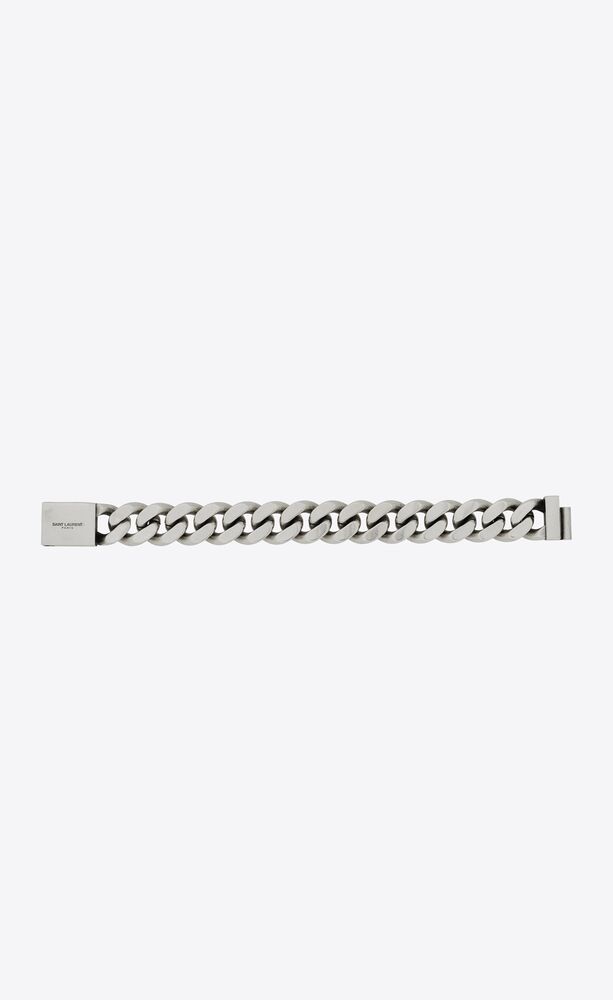 Saint Laurent deco chain bracelet - Grey