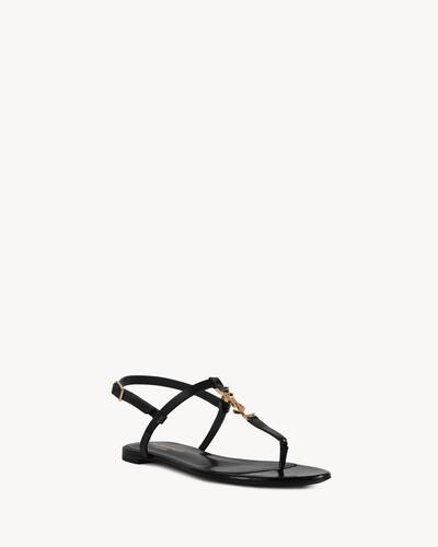 Ysl leather online slides