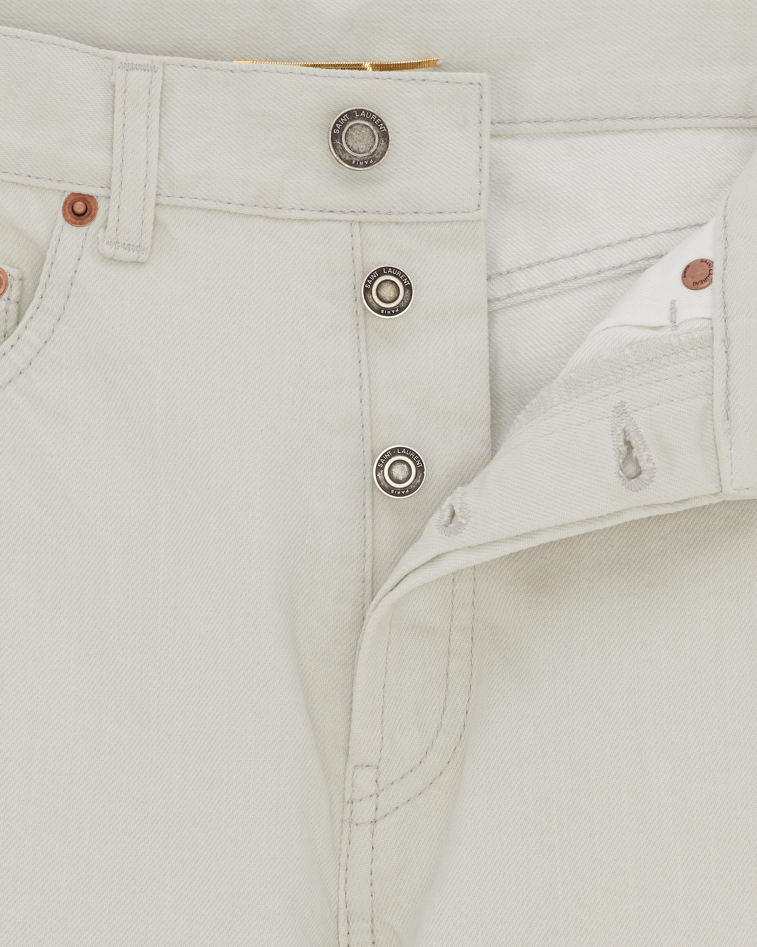 Slim-Fit Jeans in Chalk White denim