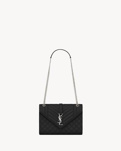 BLACK SAINT LAURENT LARGE ENVELOPE BAG (600166BOW91)