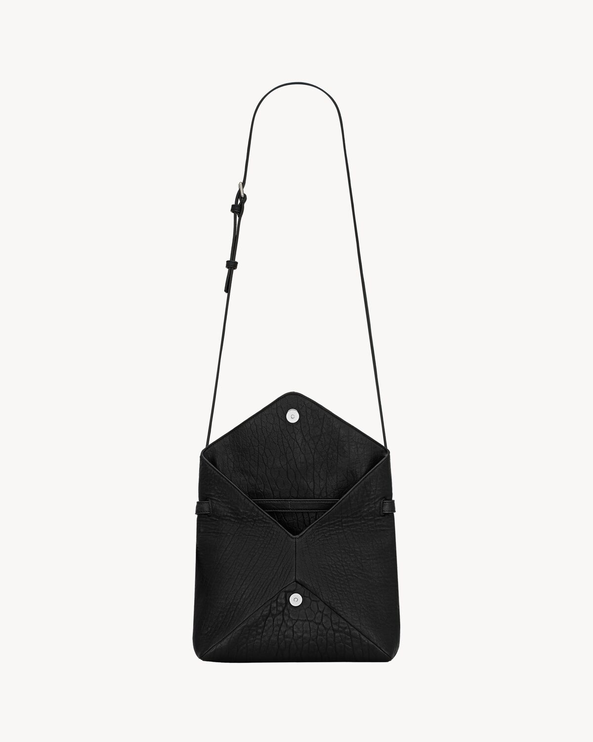 Cassandre enveloppe messenger en cuir d'agneau