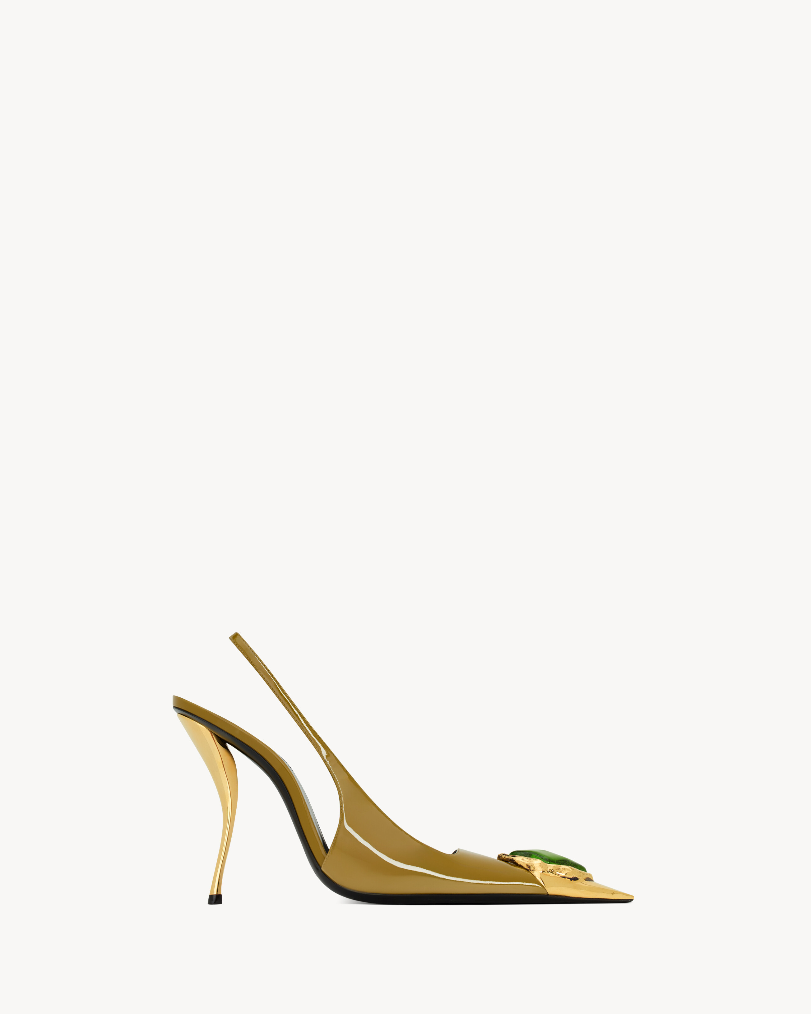 LOULOU slingback pumps in patent leather