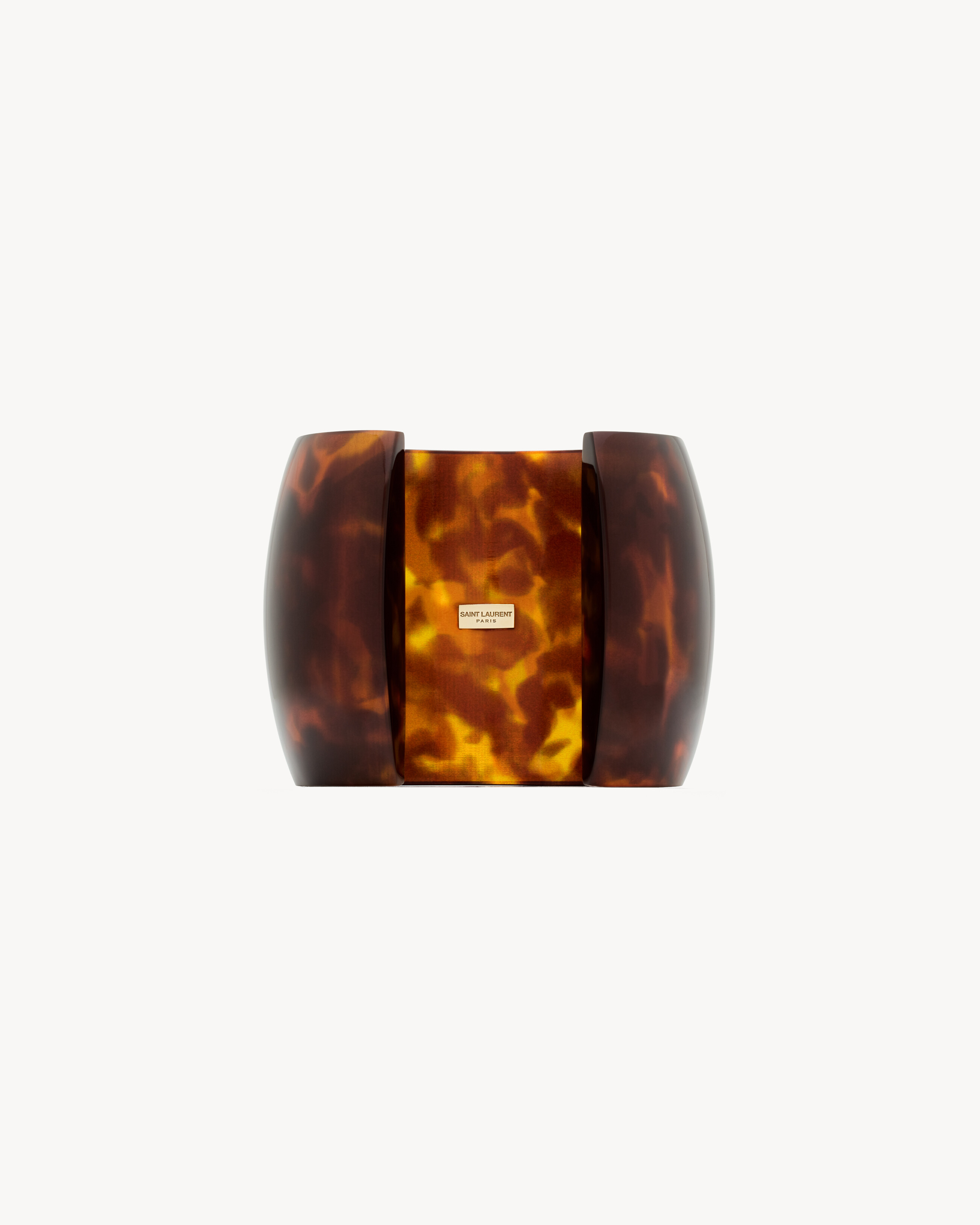 tortoiseshell smoky cuff in resin