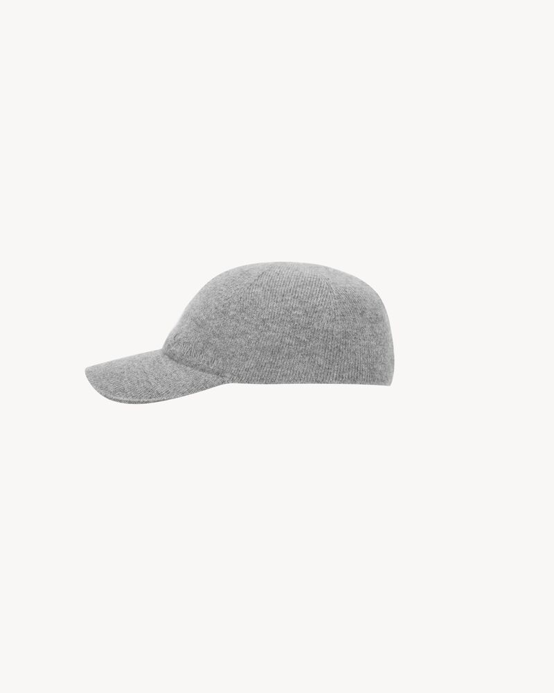 Gorra de béisbol de punto Saint Laurent de cachemira