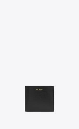 Saint Laurent | Men Leather Wallet Black Unique