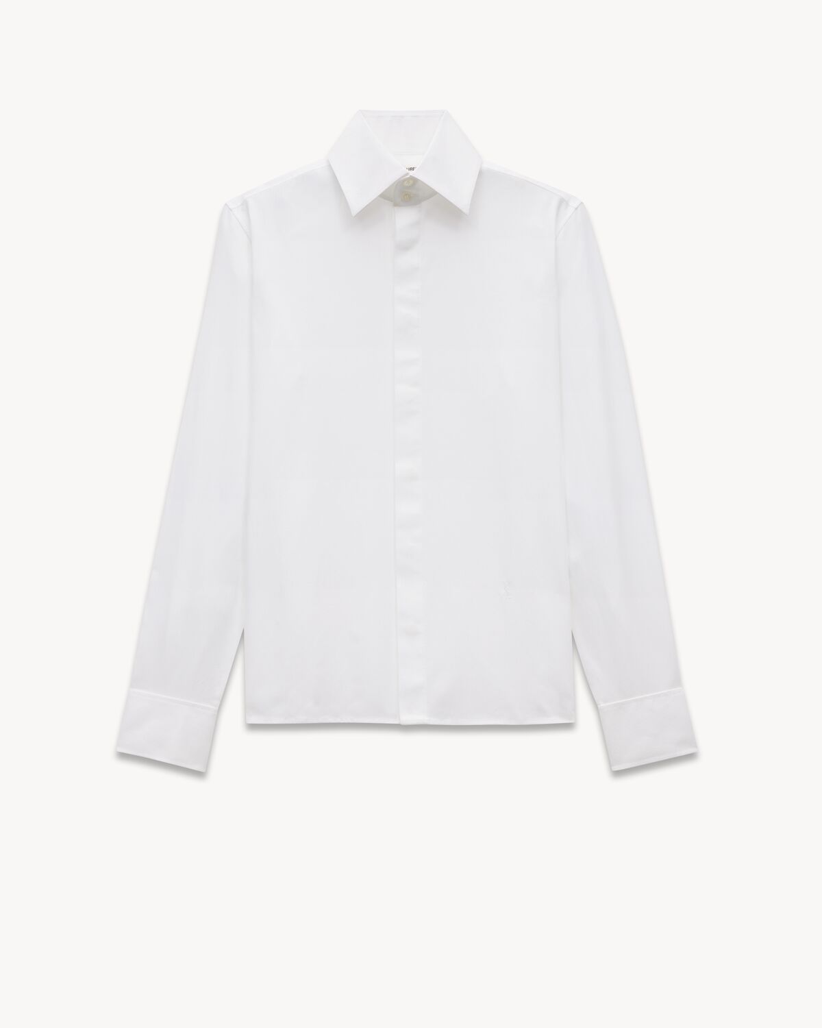 shirt in striped poplin