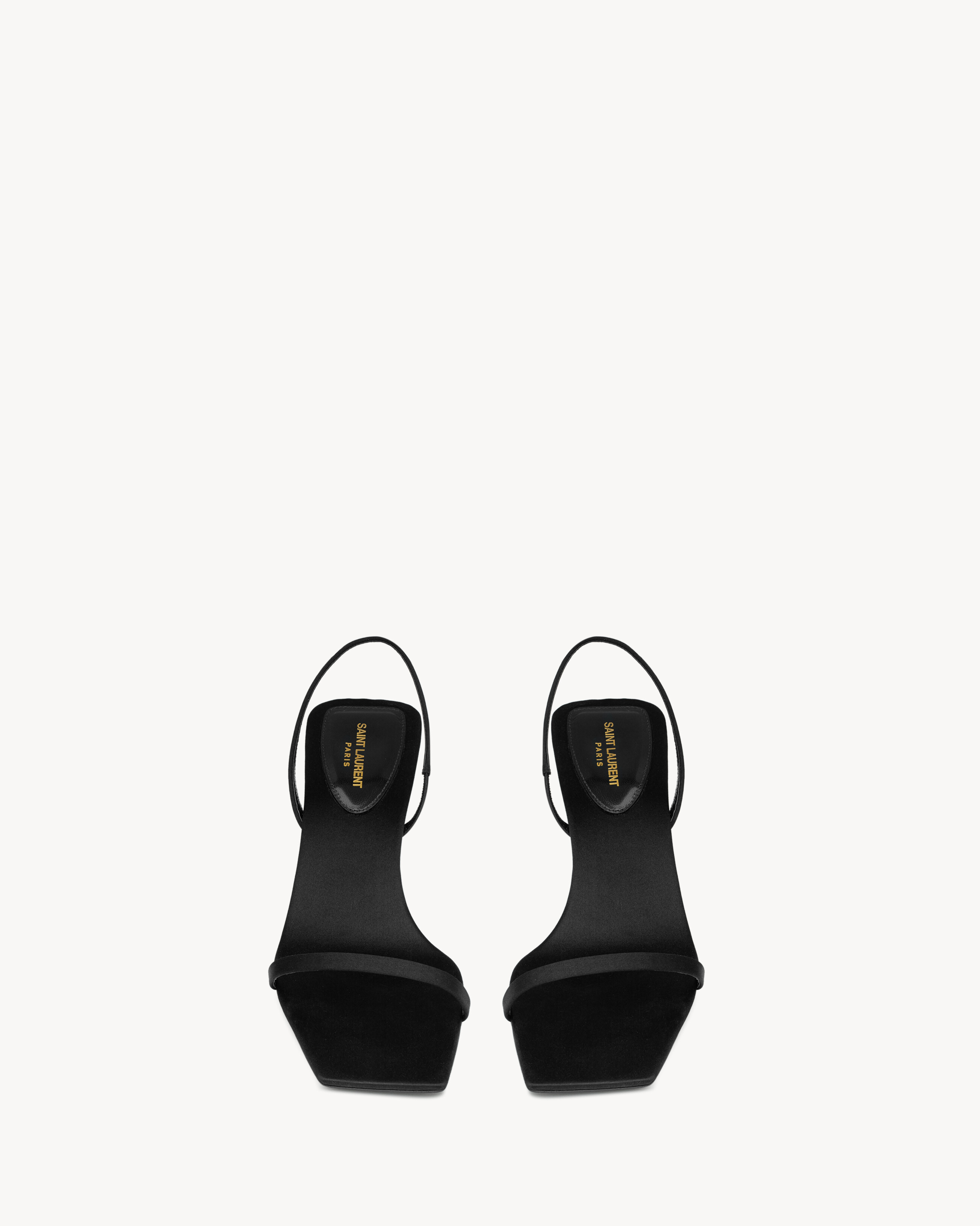 JASPE sandals in satin crepe