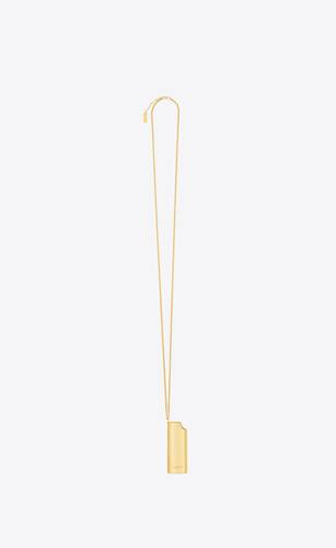 lighter holder necklace in 18k yellow gold