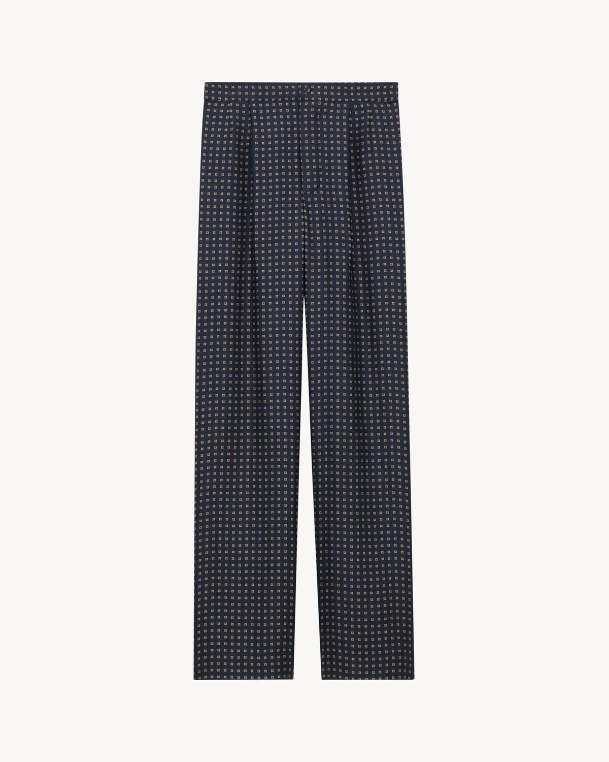 saint laurent pants in square silk