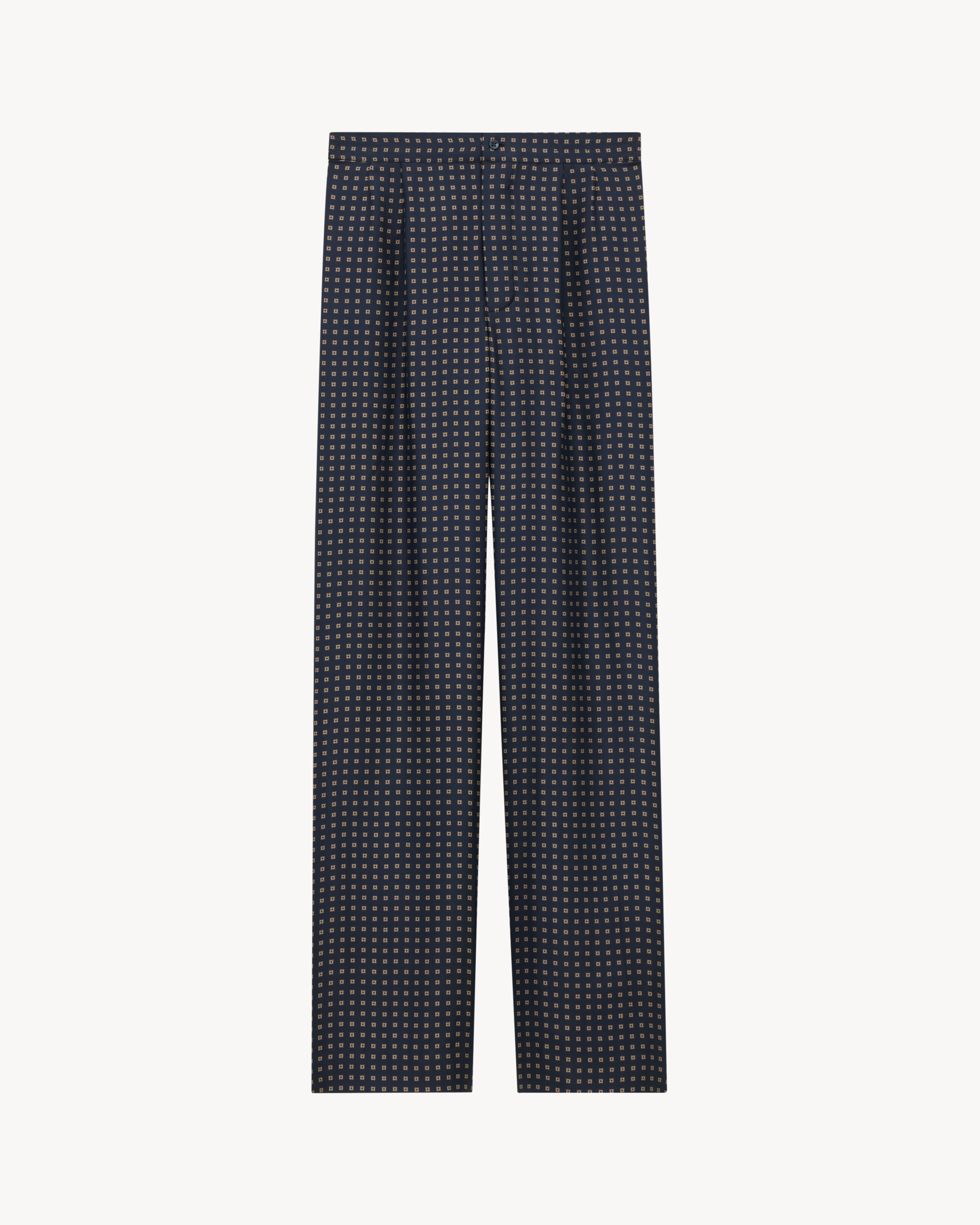 SAINT LAURENT pants in square silk