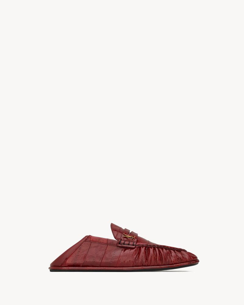 LE LOAFER penny slippers in patent eel