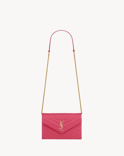 Yves saint laurent store envelope chain wallet