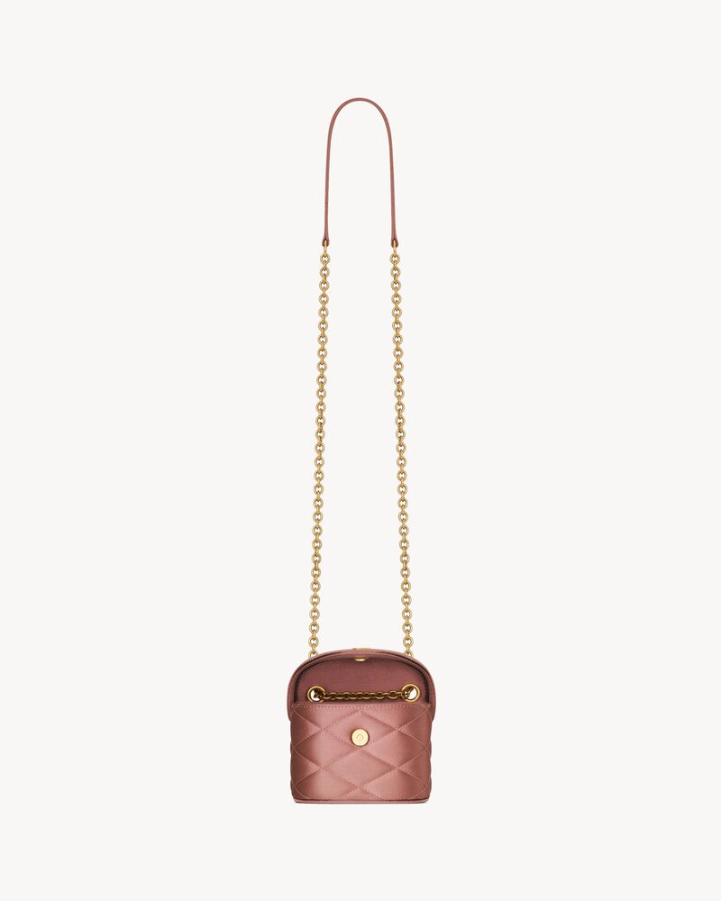 ●maison creme● Necklace satin box bag (4色) JUNE micro box bag in satin | Saint Laurent | YSL EE