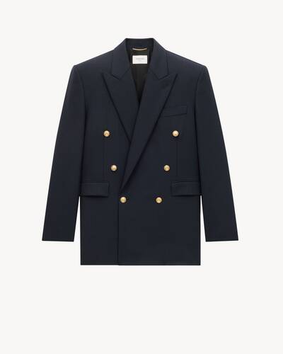 22SS SAINT LAURENT 金ボタン テーラードジャケット ネイビー 22SS SAINT LAURENT 金ボタン テーラードジャケット ネイビー