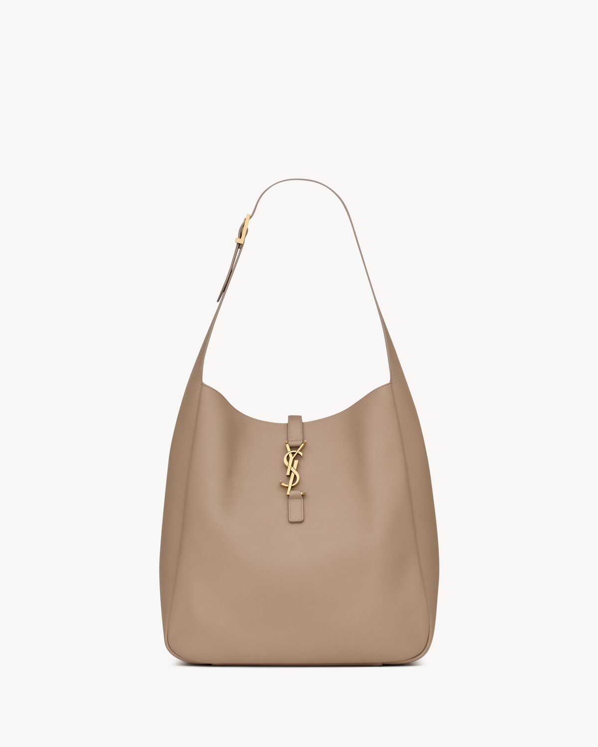 생로랑 LE 5 À 7 그레인드 가죽 서플 라지 숄더백 753837AAAUQ1722