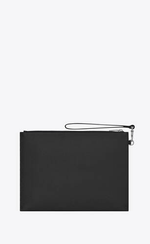 cassandre shadow zipped tablet holder in grained leather