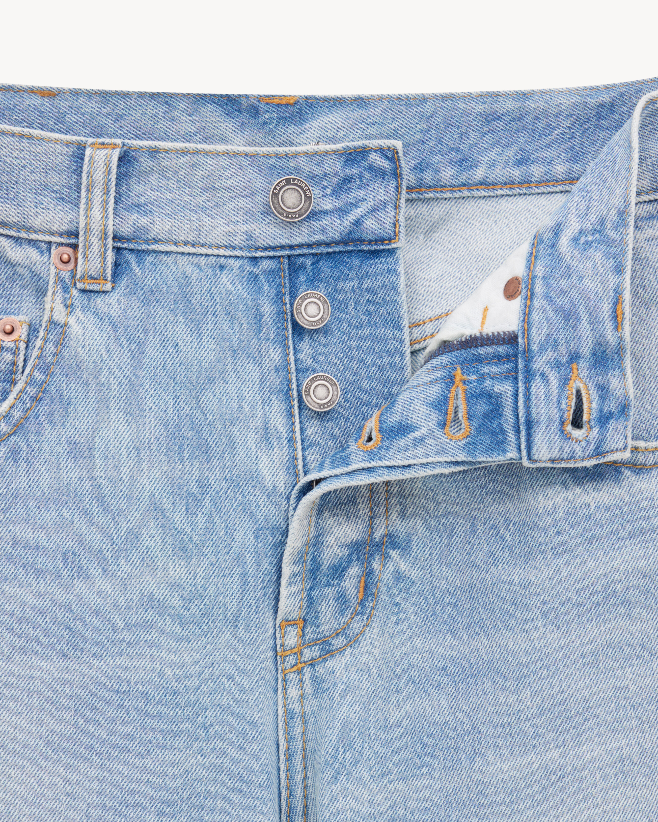 baggy jeans in michigan blue denim | Saint Laurent | YSL.com