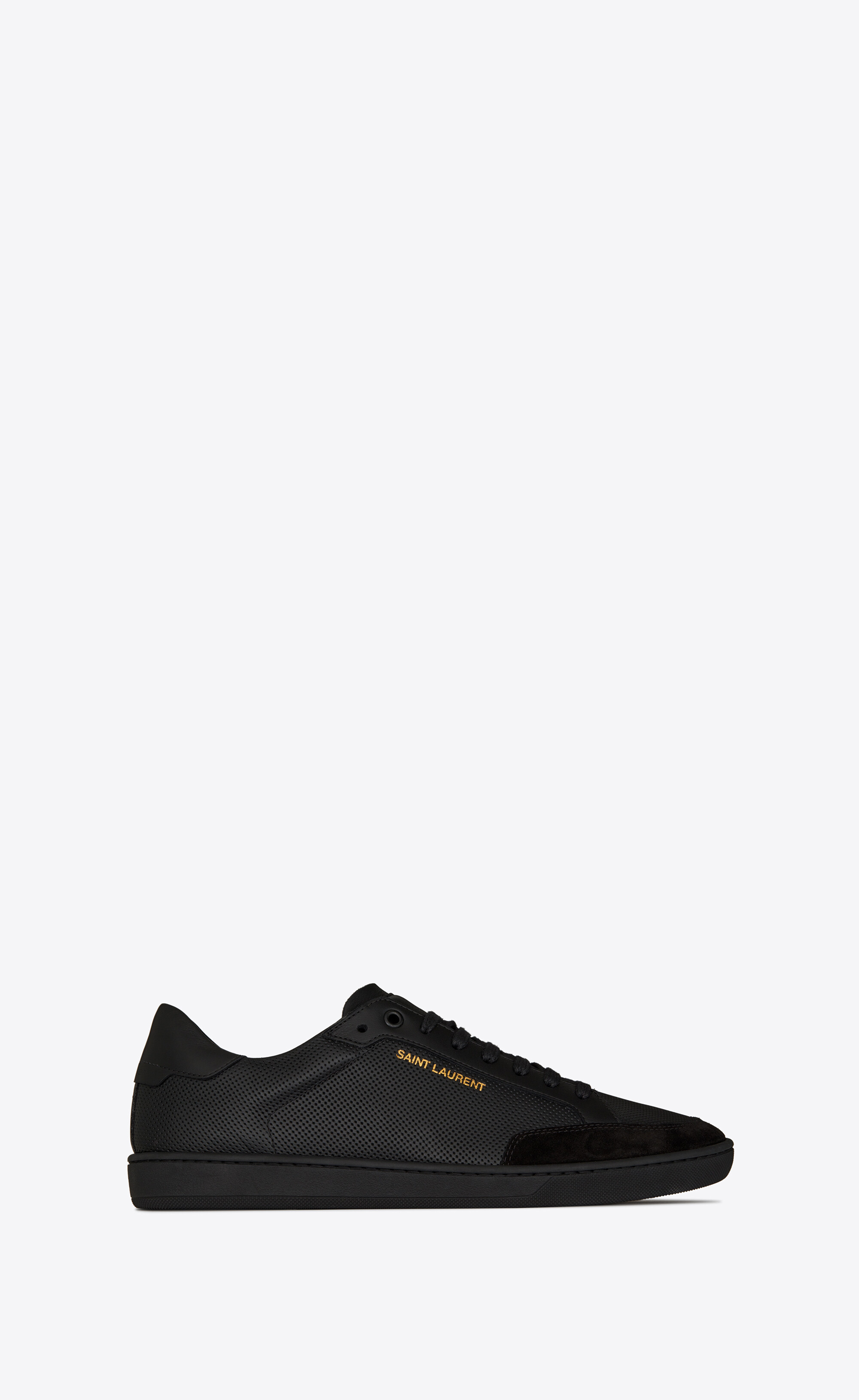 tjener Smitsom afbrudt Court classic SL/10 sneakers in perforated leather and suede | Saint Laurent  | YSL.com