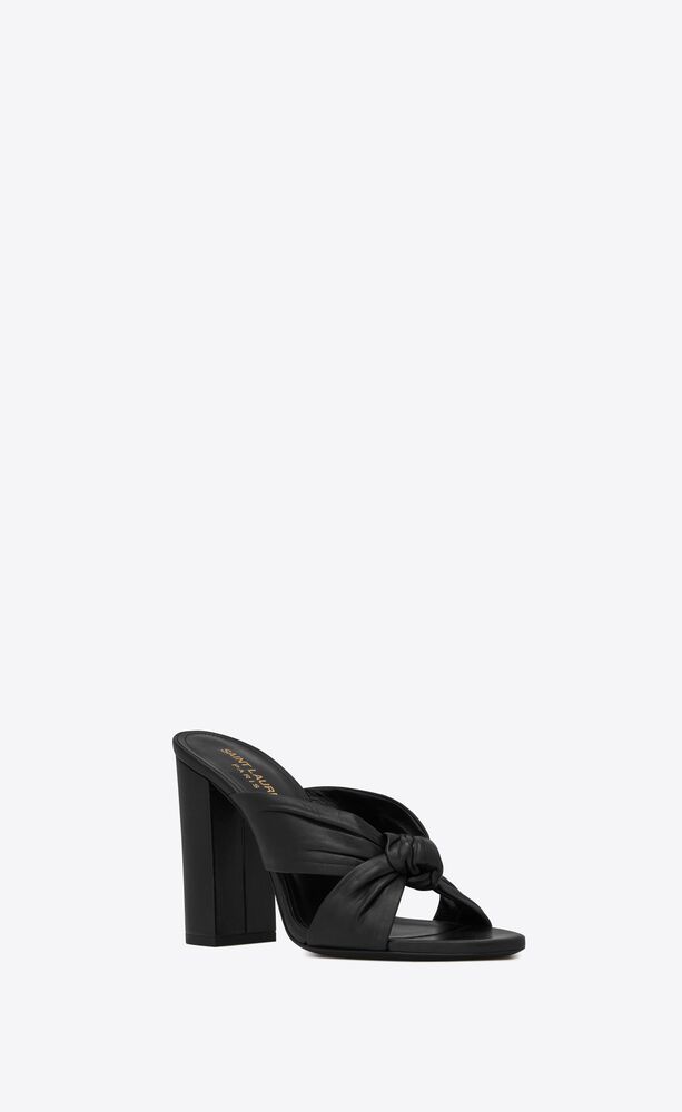 Bianca Heeled Mules In Smooth Leather Saint Laurent Netherlands Ysl Com Bianca Heeled Mules In Smooth Leather Saint Laurent Netherlands Ysl Com