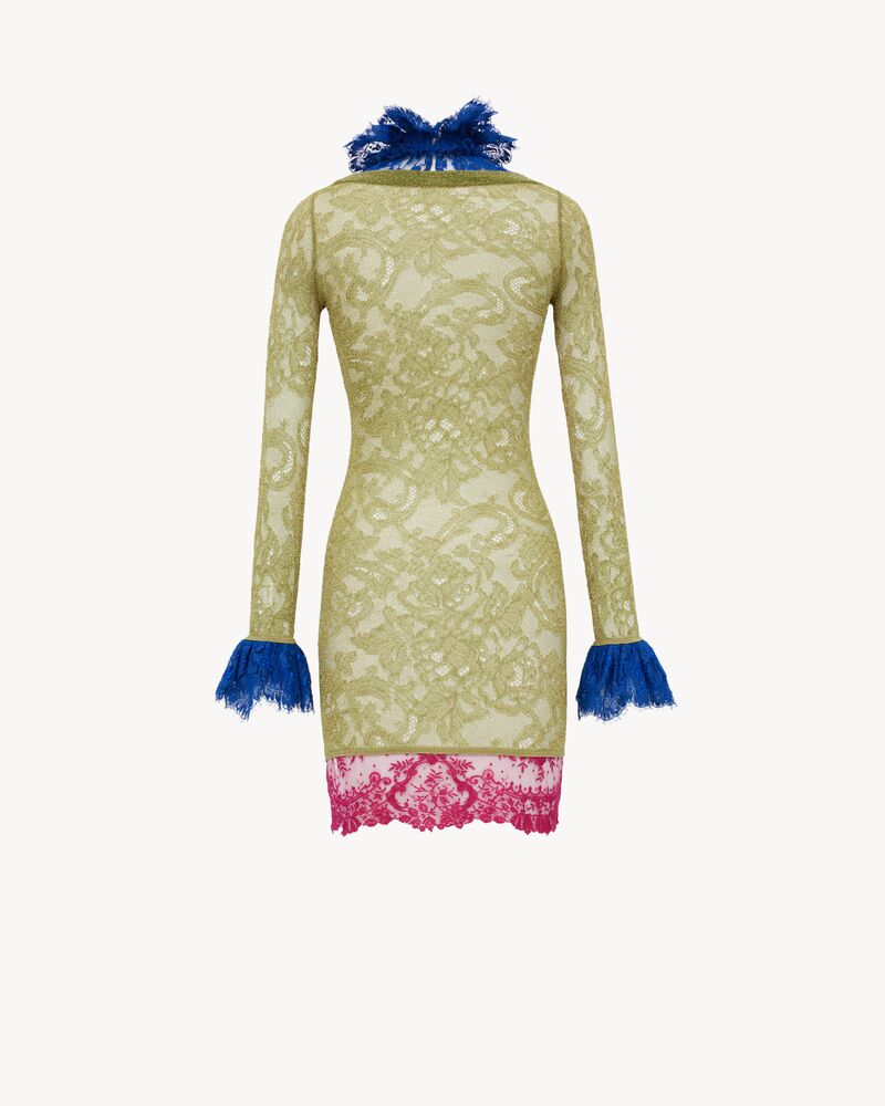 dress in lace knit