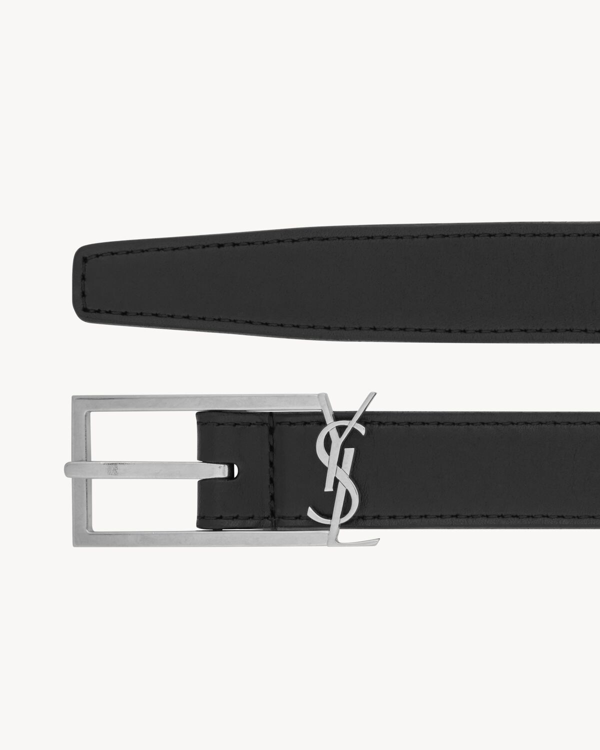 NEW CASSANDRE BUCKLE BELT IN SMOOTH LEATHER
