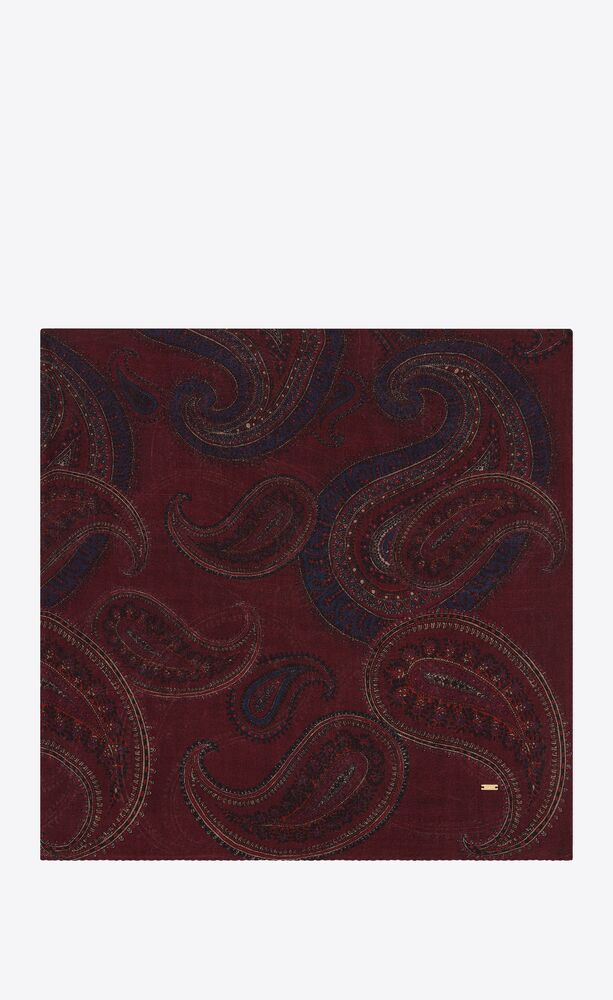 saint laurent paisley scarf