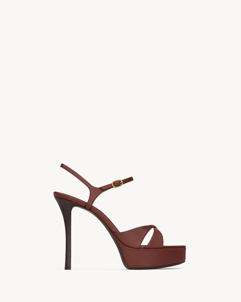 DEBBIE Plateausandalen aus Glattleder