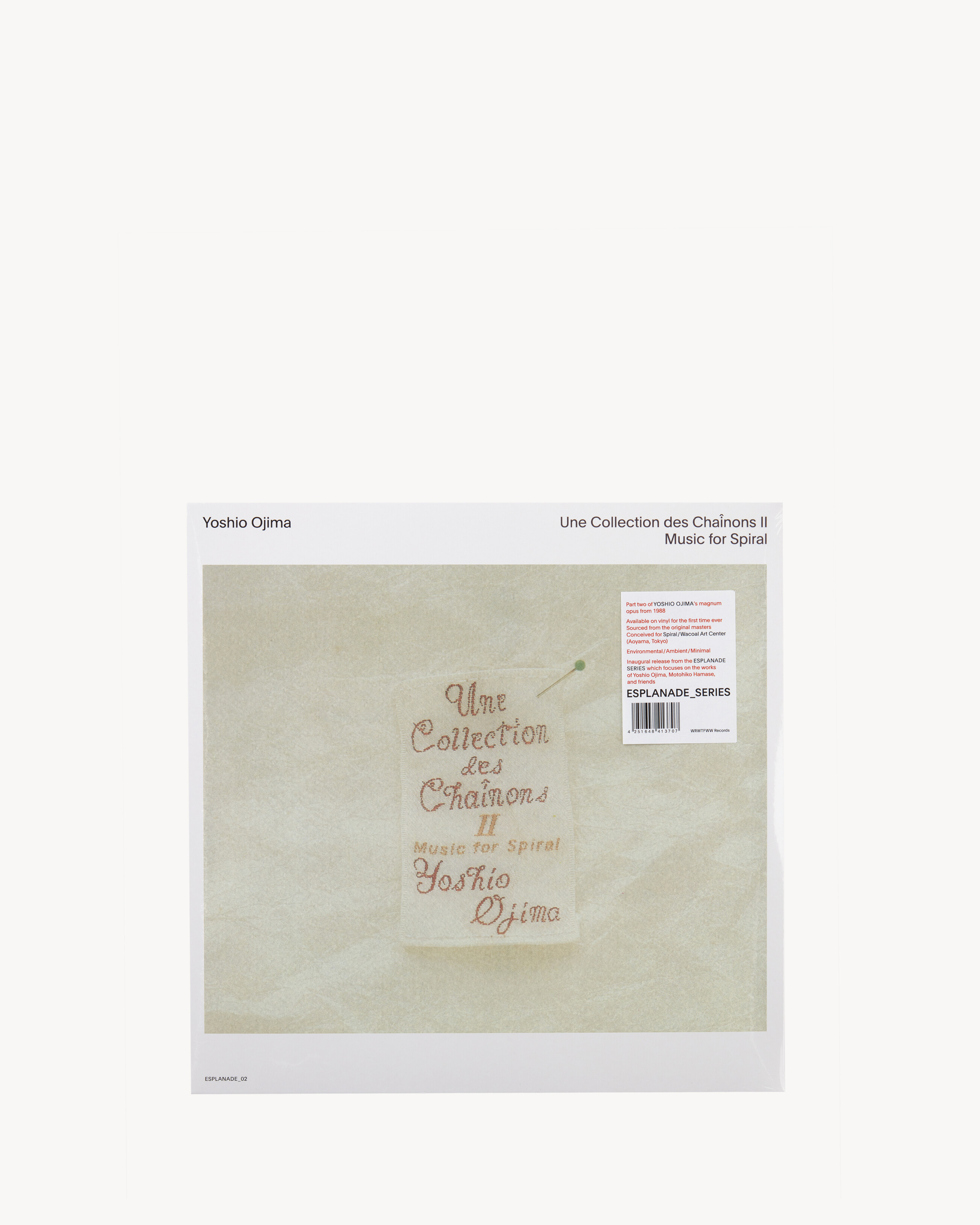 Yoshio Ojima Une collection des chaînons II : Music for spiral