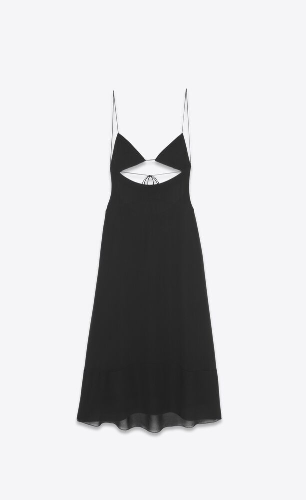 ロング バックレスドレス クレープビスコース Saint Laurent ロング バックレスドレス クレープビスコース Saint Laurent