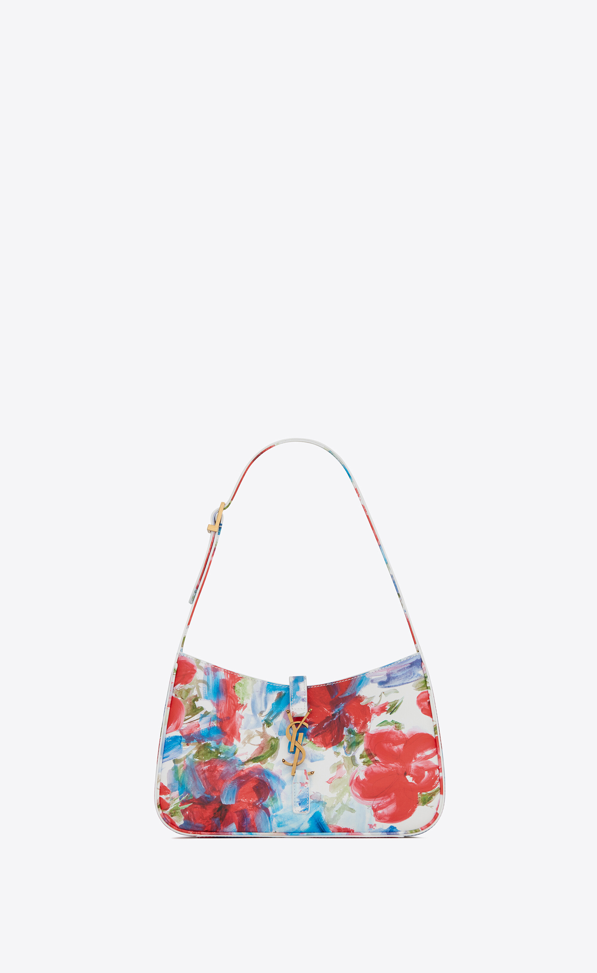 le 5 à 7 hobo bag in flower-print smooth leather