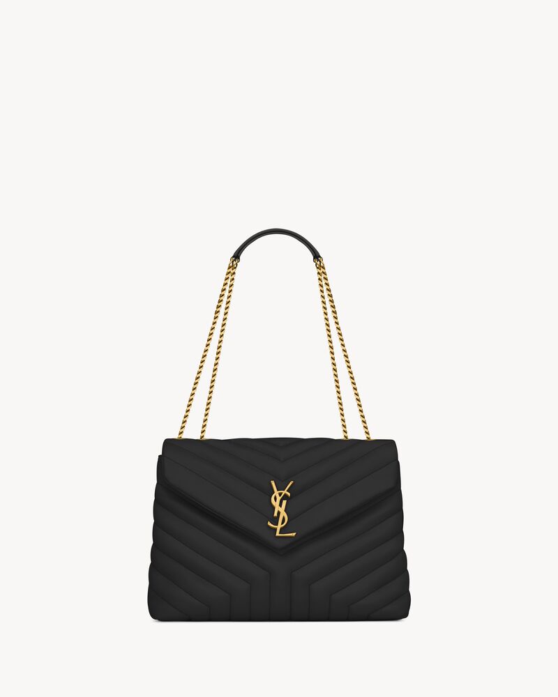 LOULOU MEDIUM TASCHE AUS „Y“-FÖRMIG GESTEPPTEM LEDER