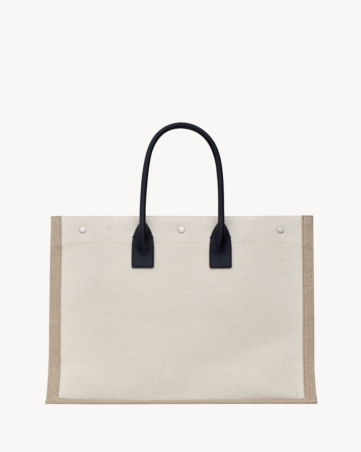 RIVE GAUCHE large tote bag in printed canvas and leather