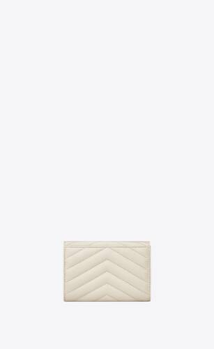 Shop Saint Laurent ENVELOPPE GABY SMALL ENVELOPE WALLET IN QUILTED