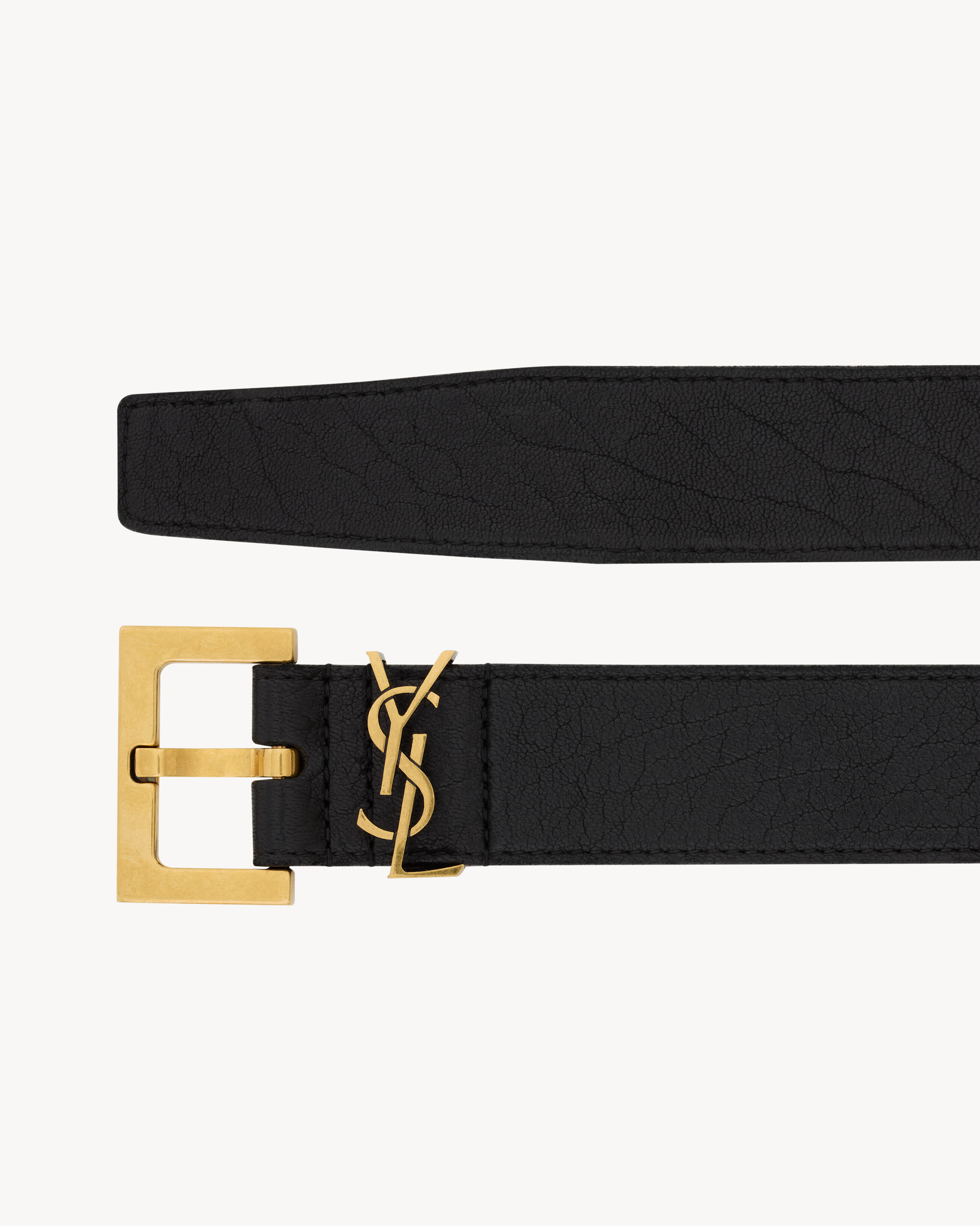 CASSANDRE belt in grained lambskin