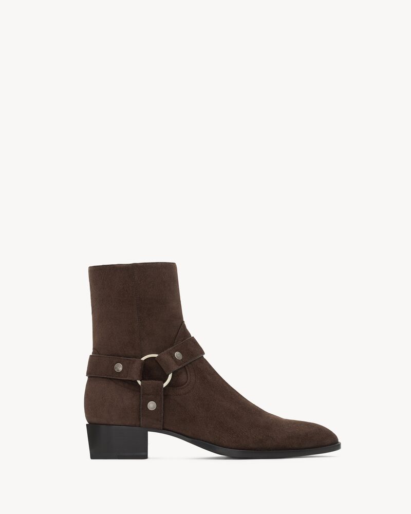 WYATT harness boots in suede