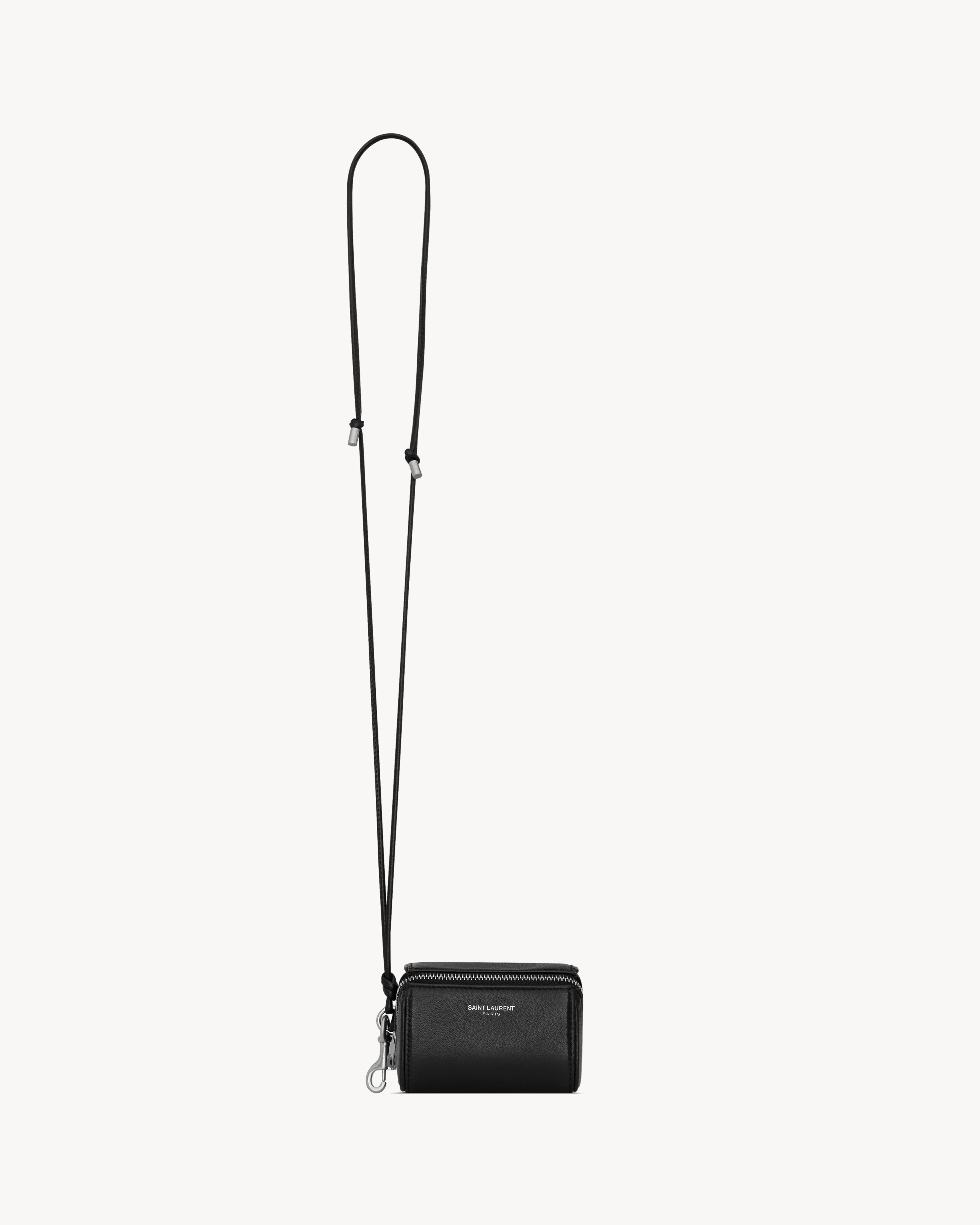 SAINT LAURENT PARIS FRAGMENTS zipped box in lambskin