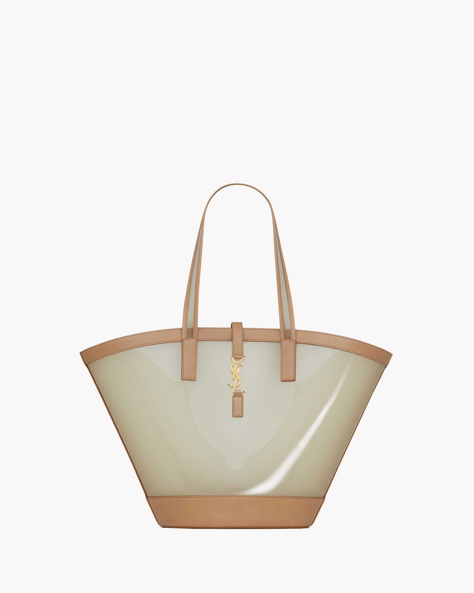 PANIER medium in vinyl and vegetable-tanned leather | Saint