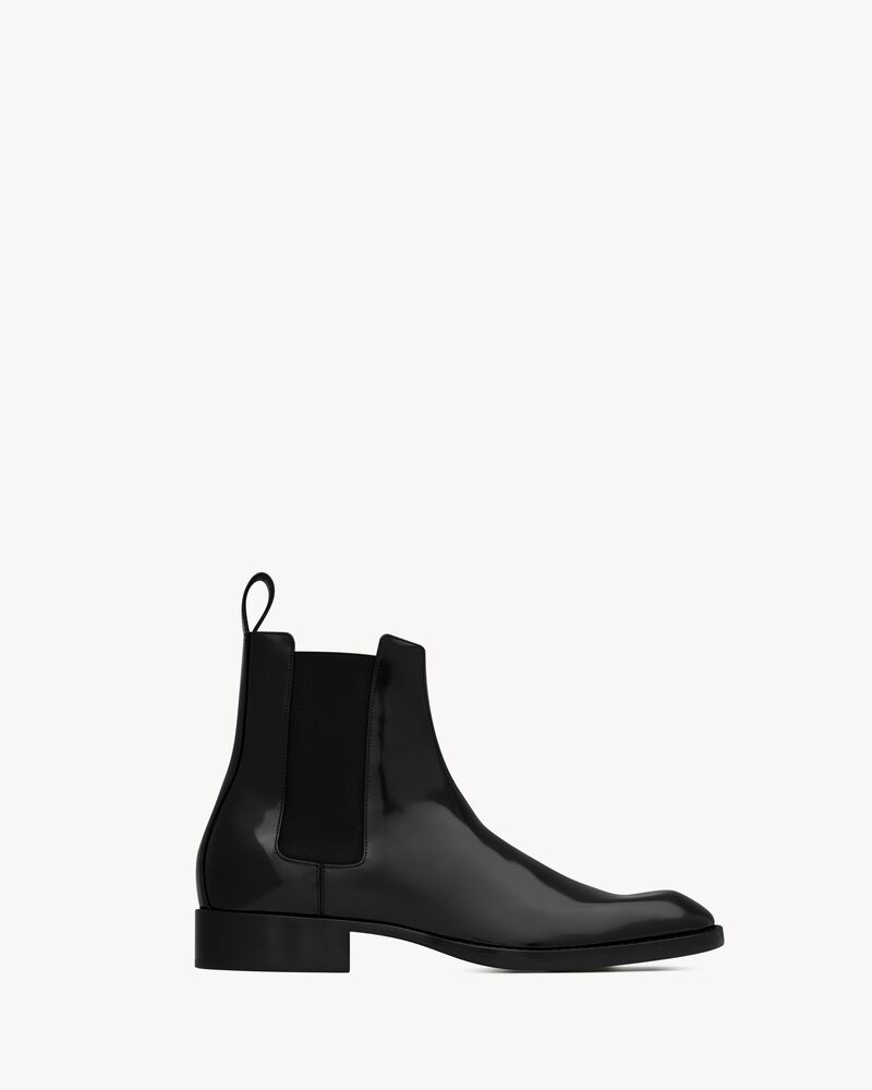 VADIM chelsea boots in glazed leather