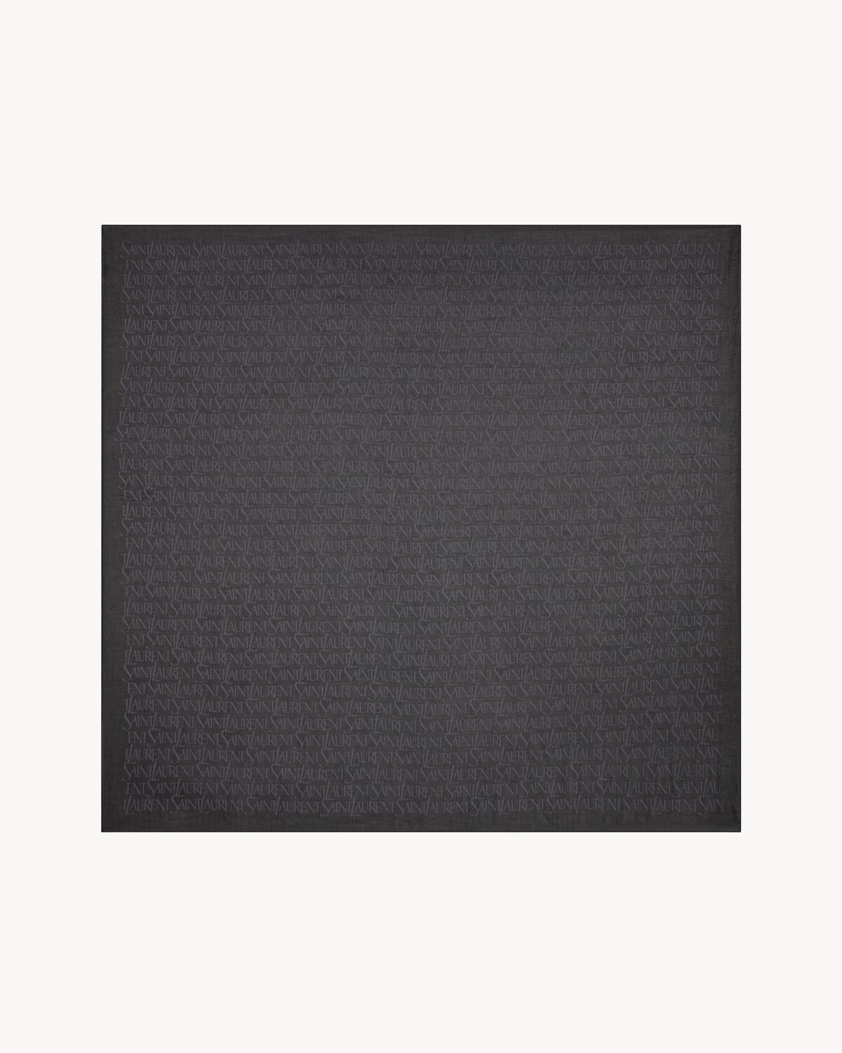 saint laurent large square scarf in casein fiber and modal